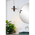 pendant luminaire SELIN cylindrical GU10 IP44, copper, black dimmable