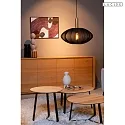 Lucide pendant luminaire CORINA E27 IP20, brass, black dimmable