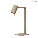table lamp LESLEY swivelling GU10 IP20, taupe 
