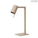 Lucide table lamp LESLEY swivelling GU10 IP20, taupe 