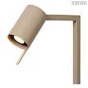 Lucide table lamp LESLEY swivelling GU10 IP20, taupe 