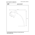 Lucide Schreibtischleuchte CURF, 1xE27, weiß