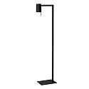 Lucide floor lamp LESLEY square GU10 IP20, black 