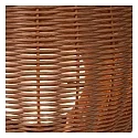 Lucide table lamp COLIN LED oval IP44, wood, black
