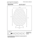 Lucide LED Outdoor Akku Tischleuchte COLIN Ø 48 cm, 1x3W, 3000K, IP44, Holz hell