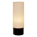 Lucide wall luminaire JESSE cylindrical G9 IP44, opal, black dimmable