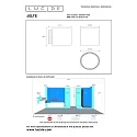 Lucide Wandleuchte JELTE Badezimmerleuchte, Ø 12 cm, 1xG9, IP44, schwarz