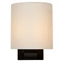 Lucide wall luminaire JENNO cylindrical G9 IP44, opal, black dimmable