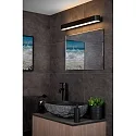 Lucide LED Wandleuchte MADELON Badezimmerleuchte, 1x9W, 2700K, IP44, schwarz