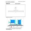Lucide LED Wandleuchte MADELON Badezimmerleuchte, 1x18W, 2700K, IP44, schwarz