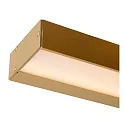 Lucide wall luminaire ALEXA LED 60cm up / down, square, switchable IP44, gold matt, brass, opal 