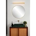 Lucide wall luminaire ALEXA LED 60cm up / down, square, switchable IP44, gold matt, brass, opal 