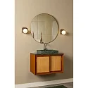 wall luminaire DAVY rigid, ball shaped G9 IP44, black matt