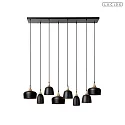 Lucide pendant luminaire CHAYANNE 8 flames E14 IP20, brass, black 