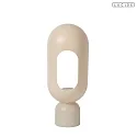 Lucide table lamp BARRIS E27 IP20, taupe 