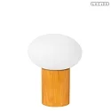 Lucide table lamp BIRTLE E27 IP20, wood, opal 