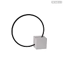 Lucide table lamp CIRKELIS IP20, grey, black dimmable