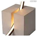 Lucide table lamp CIRKELIS IP20, grey, black dimmable