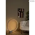 Lucide floor lamp CIRKELIS IP20, grey, black dimmable