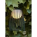 Lucide LED Outdoor Akku Tischleuchte FJARA, Ø 17,5 cm, 1x0,3W 3200K, IP44, dimmbar, schwarz