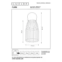Lucide LED Outdoor Akku Tischleuchte FJARA, Ø 17,5 cm, 1x0,3W 3200K, IP44, dimmbar, grün