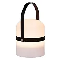 LED Outdoor Akku Tischleuchte LITTLE JOE, Ø 10 cm, 1x0,3W 3200K, IP44, dimmbar, schwarz