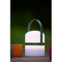 Lucide table lamp LITTLE JOE LED cylindrical IP44, green, white dimmable