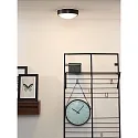 Lucide Deckenleuchte LEX, Ø 25 cm, 1xE27, schwarz