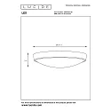 Lucide Deckenleuchte LEX, Ø 25 cm, 1xE27, schwarz