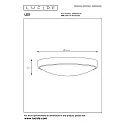 Lucide ceiling luminaire LEX round E27 IP20, white dimmable