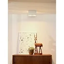 Lucide spot BODI 2 flames, square GU10 IP20, white dimmable