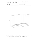 Lucide spot BODI 2 flames, square GU10 IP20, white dimmable
