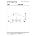 Lucide spot XIRAX LED DTW 1 flame, square, adjustable GU10 IP20, black dimmable