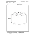 Lucide LED Wandleuchte XIO, G9, 1x4W, 2700K, dimmbar, grau