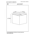 Lucide LED Wandleuchte XIO, G9, 1x4W, 2700K, dimmbar, Rostfarbe