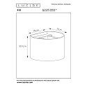 Lucide wall luminaire XIO round G9 IP20, white dimmable