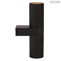 Lucide Wandleuchte CLUBS Up/Down 2x GU10 IP20 schwarz