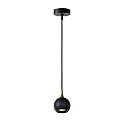 Pendelleuchte FAVORI, IP20, 1-flammig, Kugelkopf Ø 9cm, GU10 (exkl.), schwarz / gold