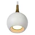 Lucide pendant luminaire FAVORI down, 2 flames, ball shaped GU10 IP20, white matt dimmable