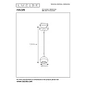 Lucide pendant luminaire FAVORI down, 2 flames, ball shaped GU10 IP20, white matt dimmable