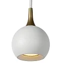 Pendelleuchte FAVORI, IP20, 4-flammig, 4x Kugelkopf Ø 9cm, 4x GU10 (exkl.), schwarz / gold