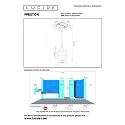 Lucide pendant luminaire PRESTON down, adjustable, direct GU10 IP44, black matt