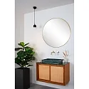 Lucide pendant luminaire FAVORI down, 1 flame, ball shaped GU10 IP44, black matt dimmable
