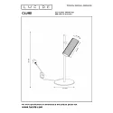 Lucide Tischleuchte CLUBS, 1xGU10, weiß