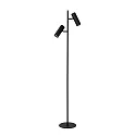 floor lamp CLUBS 2 flames, cylindrical GU10 IP20, black 