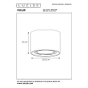 Lucide LED Deckenstrahler FEDLER, Ø 12 cm, GU10, 1x12W 2200K/3000K, dimmbar, schwarz