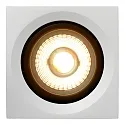 Lucide LED Deckenstrahler FEDLER, GU10, 1x12W 2200K/3000K, dimmbar, eckig, weiß