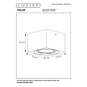 Lucide LED Deckenstrahler FEDLER, GU10, 1x12W 2200K/3000K, dimmbar, eckig, weiß