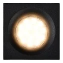recessed spotlight ZIVA square GU10 IP44, black matt