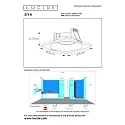 recessed spotlight ZIVA square GU10 IP44, black matt